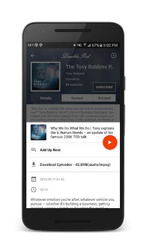 DoublePod Podcasts for android screenshot 3