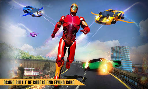 Flying Robot Car Games - Robot Shooting Games 2021 screenshot 5