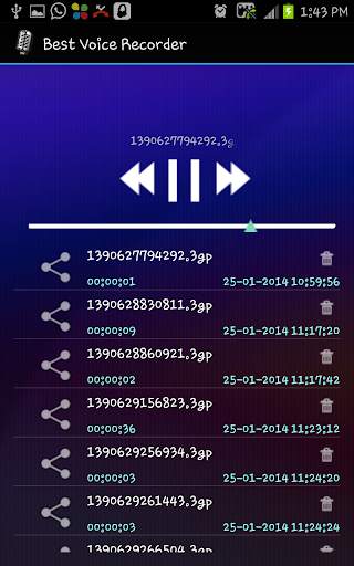 Best Voice Recorder 5 تصوير الشاشة