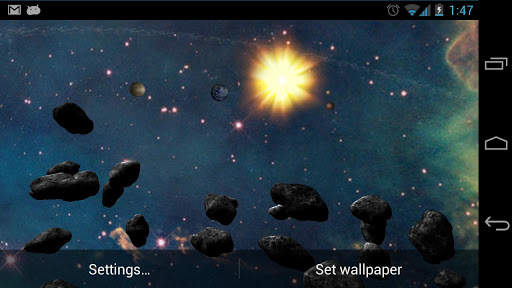Asteroid Belt Free L Wallpaper screenshot 4