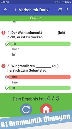 Learn German B1 Grammar Free 4 تصوير الشاشة