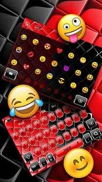 Glossy Red and Black Keyboard 3 تصوير الشاشة