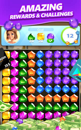 Jewel Blast & Diamond Crush Puzzle Game to BIG WIN screenshot 9