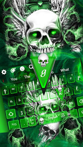 Cool Metal Skull keyboard screenshot 2