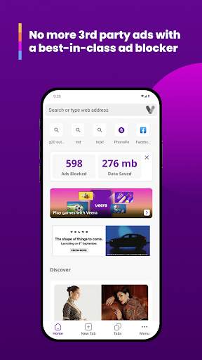 Veera Browser (Beta) screenshot 2