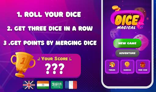 Magical Dice - Free Color Merg screenshot 1
