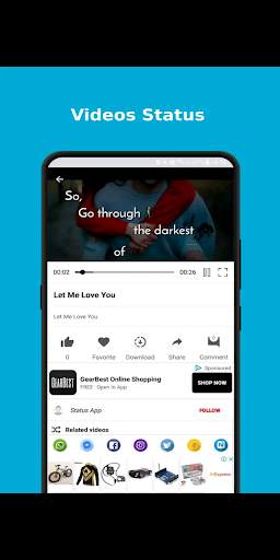 VigoStatus - Video Status App image & Text screenshot 3