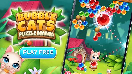 Bubble Cats Shooter POP : Puzzle Mania screenshot 1