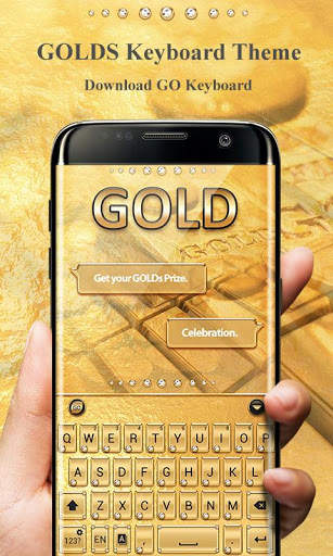 Gold Pro GO Keyboard Theme screenshot 1