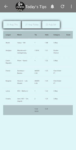 5  Odds Daily screenshot 2