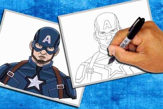How to Draw Captain America screenshot 1