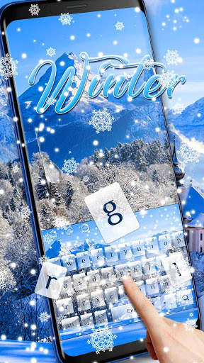 Winter Snow Keyboard screenshot 2