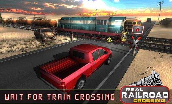 Real Railroad Train Crossing - Free Train Games screenshot 4