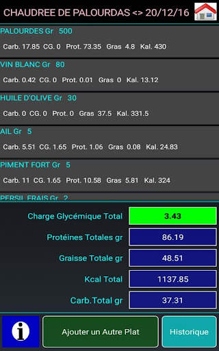Index et la charge glycém Lite screenshot 13