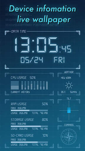 Device Info Live Wallpaper for Free screenshot 1