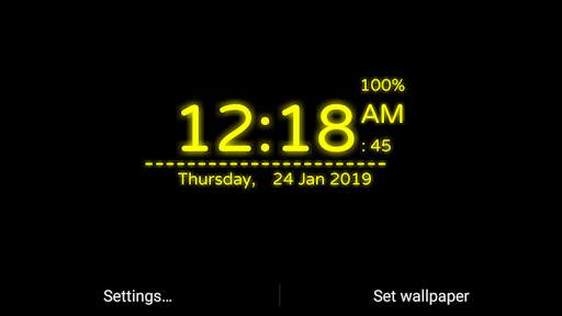 Digi Clock Live Wallpaper screenshot 6