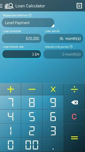 Loan Calculator screenshot 1