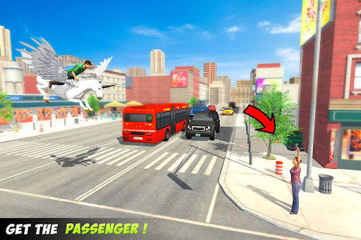 Flying Unicorn Taxi Simulator screenshot 1