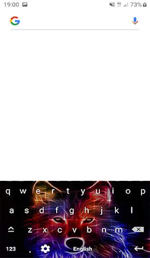 Neon Wolf Keyboard Themes screenshot 5