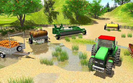 Farming Tractor Driving Simulation Game 2021 screenshot 2