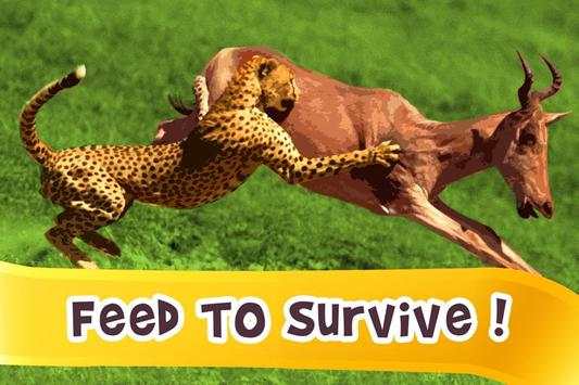 Wild Cheetah Simulator 3D screenshot 2