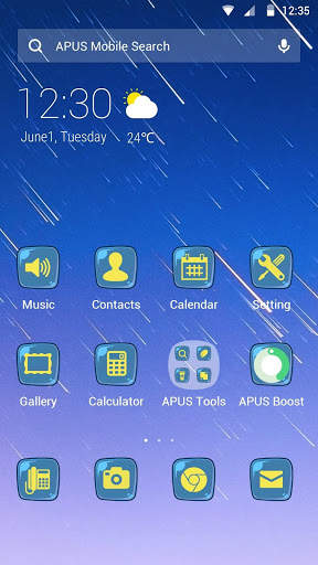 Meteor-APUS Launcher theme screenshot 1