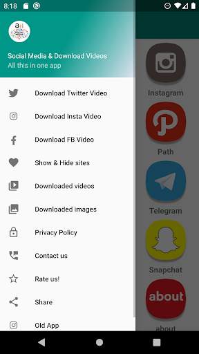 All social media & social network in one app screenshot 2