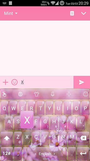 Keyboard Theme Glass Garden screenshot 2
