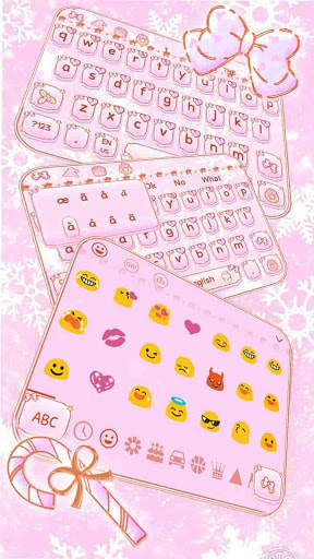 Kitty Romantic Christmas Keyboard screenshot 3