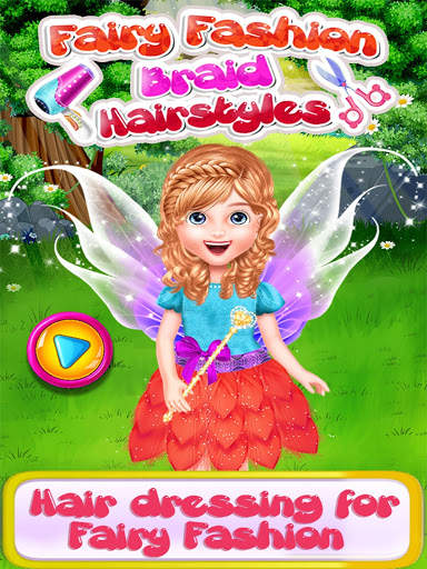 Fairy Fashion Braided Hairstyles games for girls screenshot 1