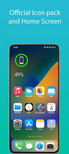 iOS 17 Launcher with App Lock screenshot 1