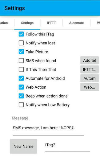 JG iTag Alarm screenshot 4