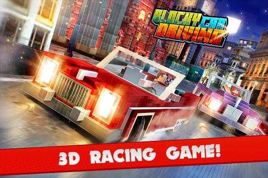 Blocky Car Driving Simulator screenshot 1
