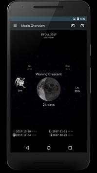 Moon Phases Calendar Lite screenshot 1
