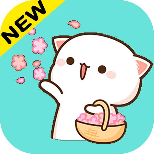 Mochi Peach Cat Stickers for WhatsApp 😻 1.0
