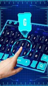 Hi-Tech Future Keyboard Theme screenshot 2