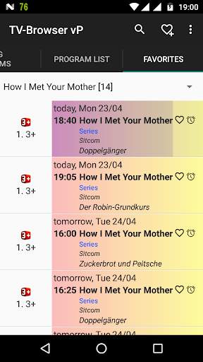 TV-Browser vP - TV program/radio program screenshot 6
