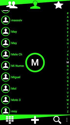 THEME EXDIALER MIXER GREEN BLK screenshot 3