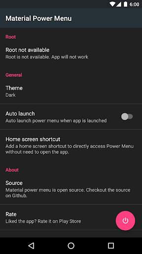 Material Power Menu 3 تصوير الشاشة
