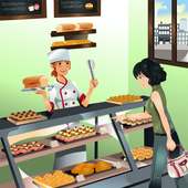 Toko roti bisnis game logo