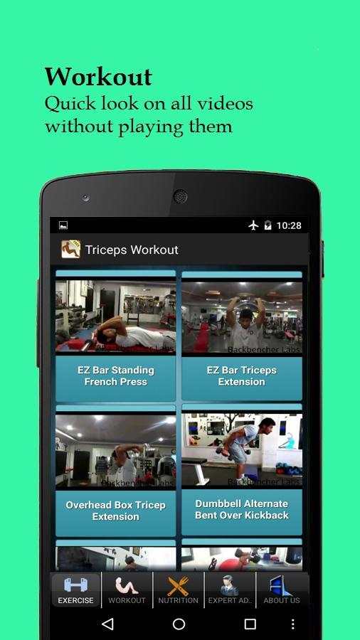 Men's Triceps Workout screenshot 1