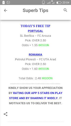 SUPERB TIPS APP screenshot 1