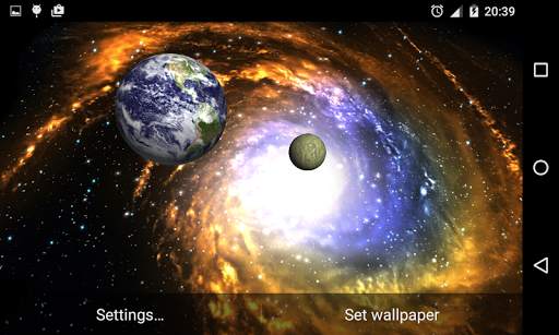3D Galaxy Live Wallpaper HD screenshot 7