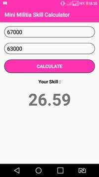 Mini Militia Skill Calculator screenshot 2