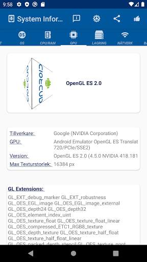 System Information screenshot 4