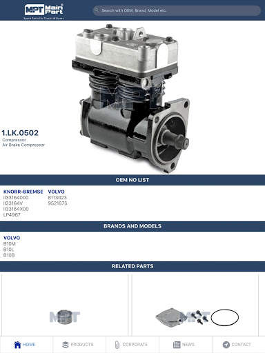 MPT Main Part Air Brake Compressors screenshot 6