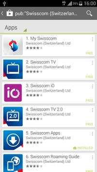 Swisscom Apps screenshot 1