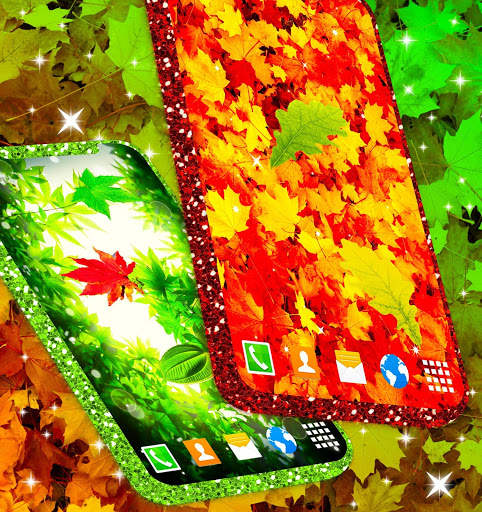 Leaves Live Wallpaper 🍂 Spring Forest Themes screenshot 1