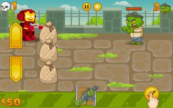 Zombie IRON Defense legO man Game screenshot 2