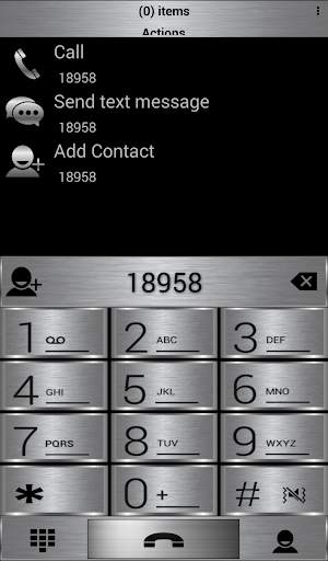 Theme Silver Metal RocketDial screenshot 3
